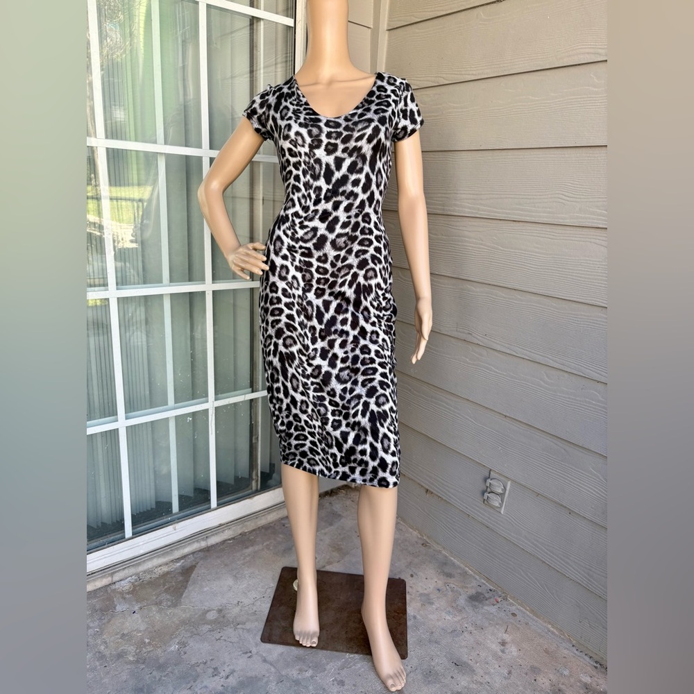 See You Monday Leopard Print Bodycon Dress